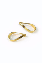 Golden Ribbon Drop Earrings