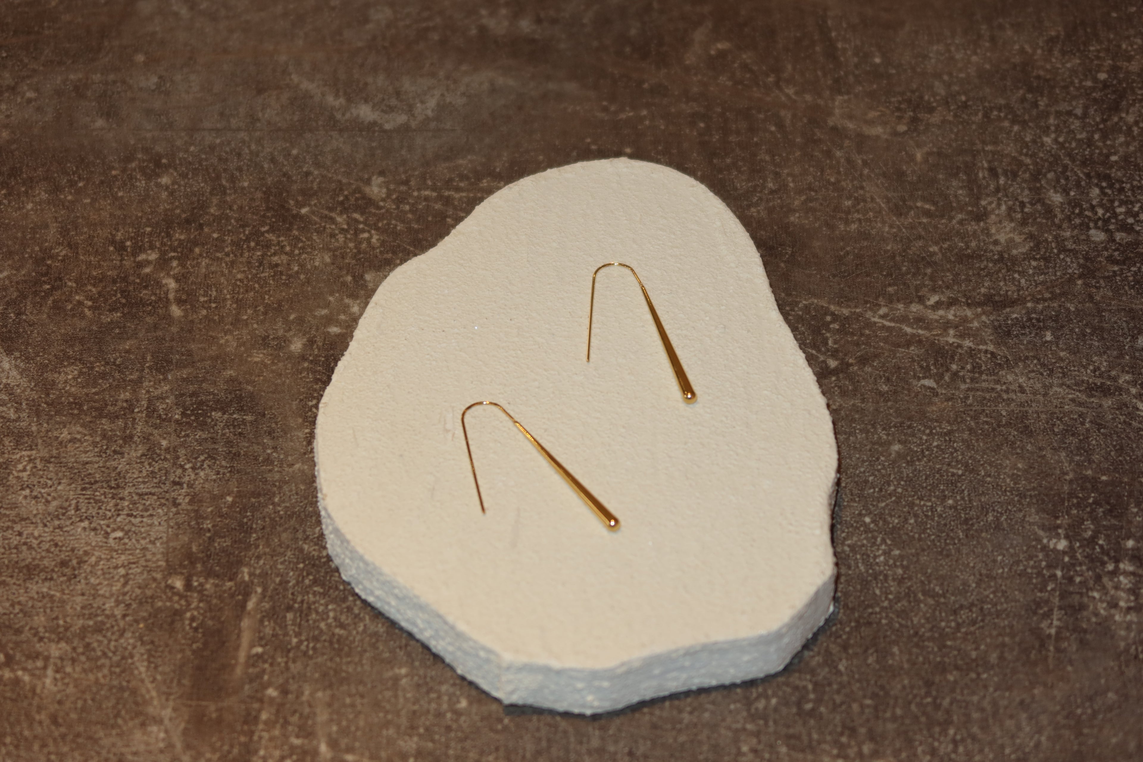 Droplet Linear Hook Earrings