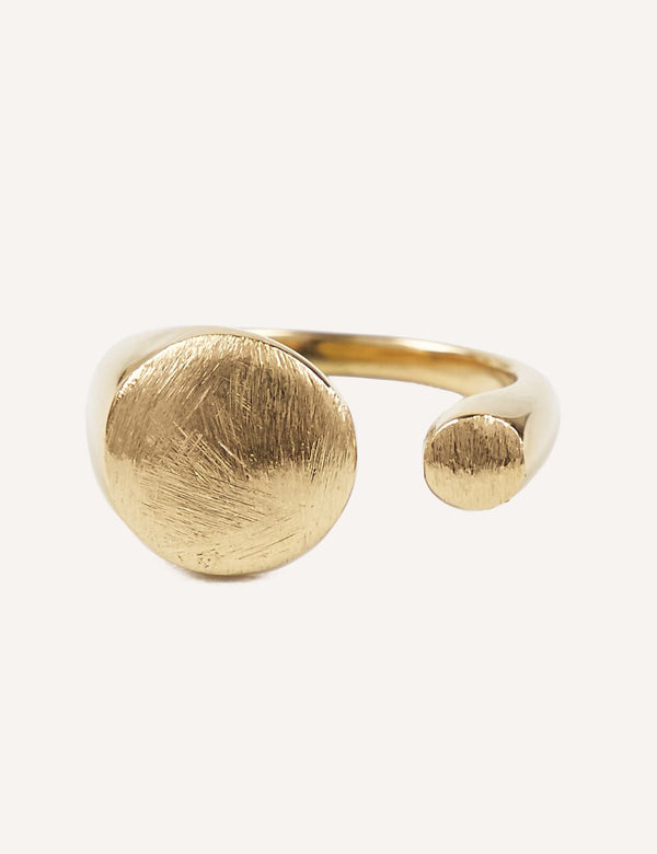 Brushed Aura Ring