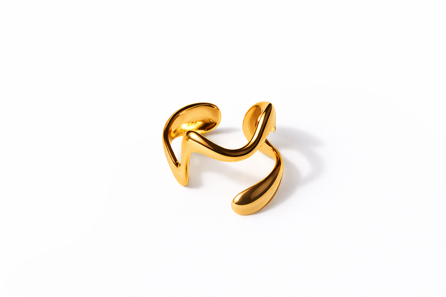 Virex Flow Ring — 18K Gold