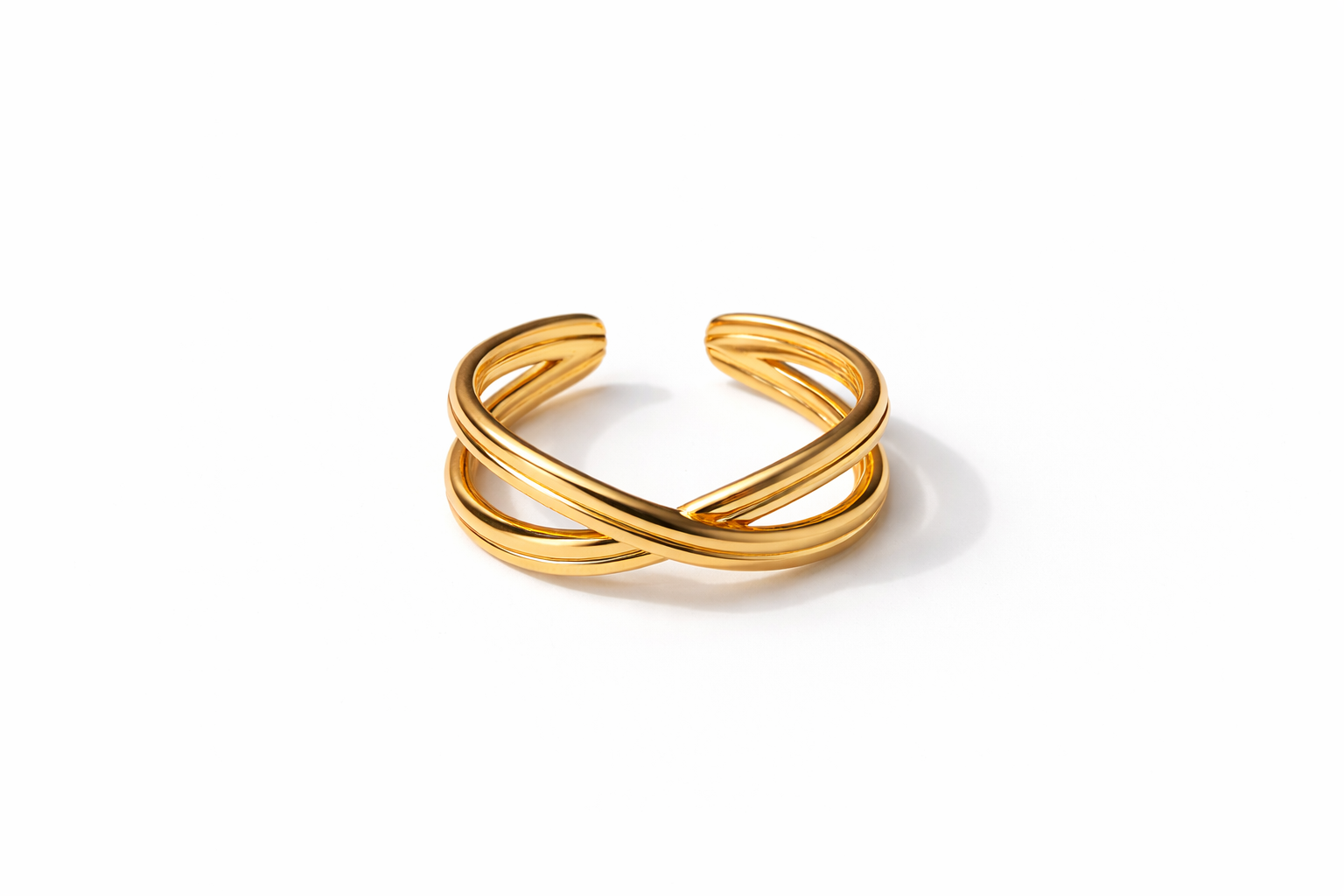 Kairo Cross Ring — 18K Gold