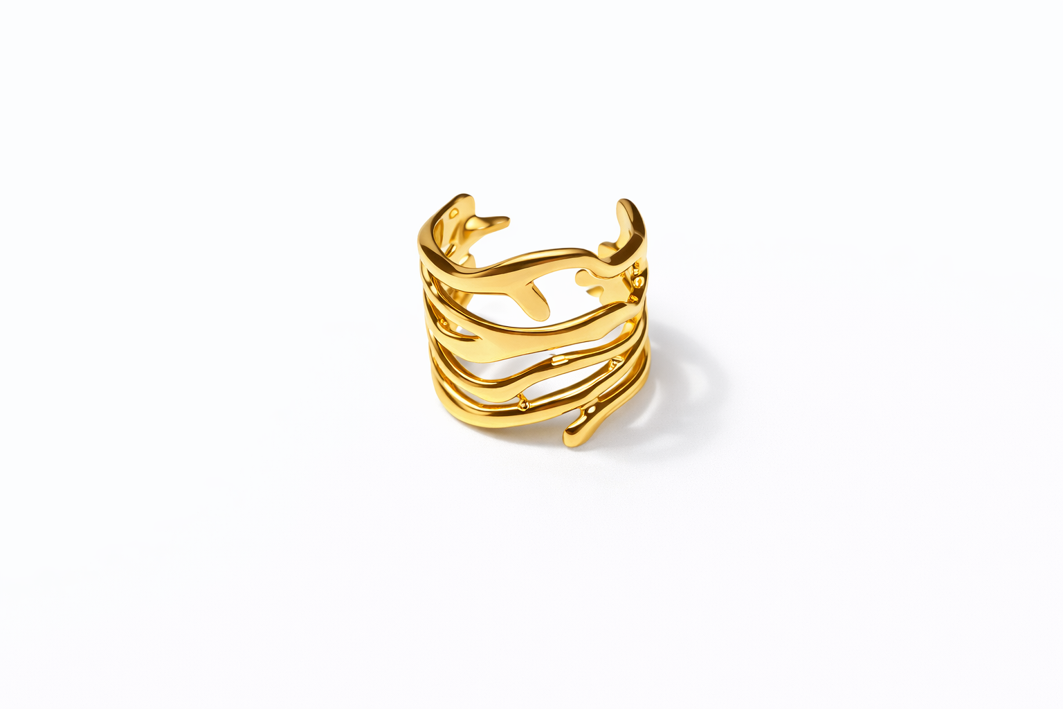 Cascade Veil Ring