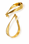 Golden Ribbon Drop Earrings
