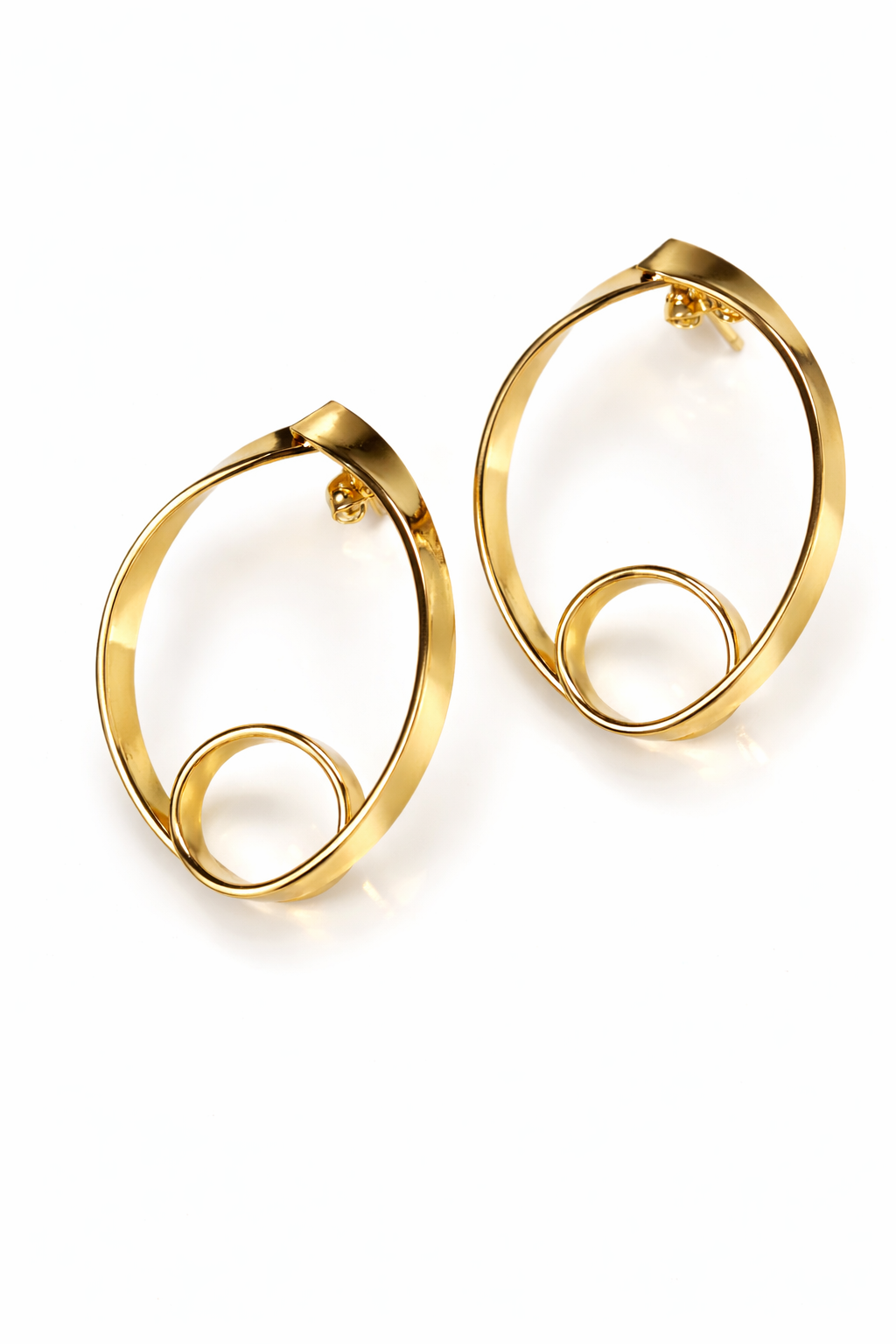 Infinity Oval Earrings